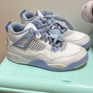 Jordan Kids Sneakers - White & Light Blue Accents